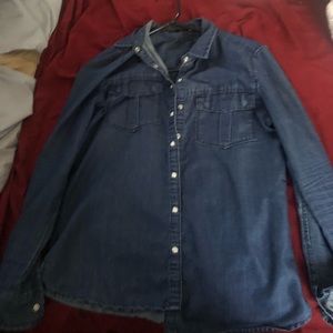 Denim button up long sleeve